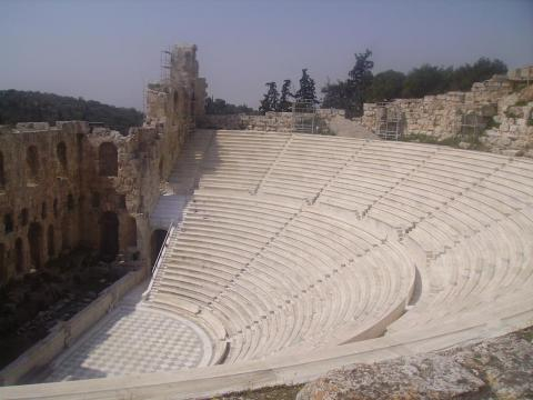 Teatro romano de Sagunto, vista de la cavea