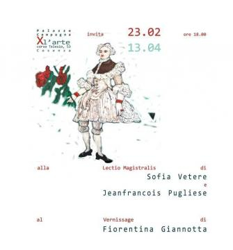 Locandina dell'inaugurazione della mostra della Giannotta