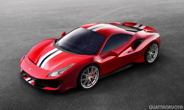 La nuova Ferrari 488 Pista in rosso