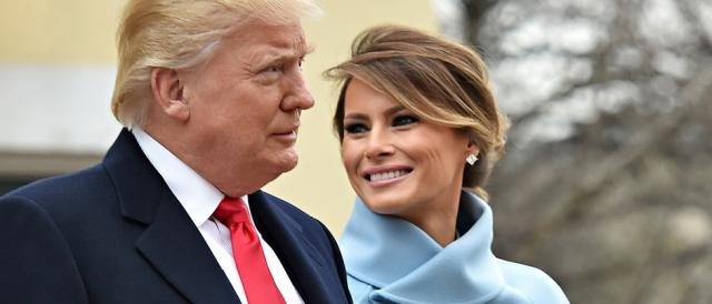 Donald Trump insieme alla moglie Melania