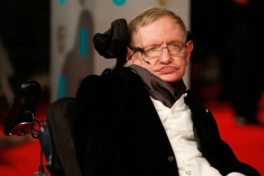 Hawking durante un acto en Londres en 2015