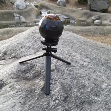 The 360fly weather proof 360 degree camera (Photo Credit: Odette Perez)