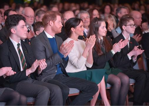 Prince Harry and Ms Markel at an event in Belfast (Image credit – North Ireland Office, Wikimedia Commons)