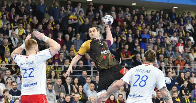 Kiril Lazarov lors du match face aux biélorusses de Brest.