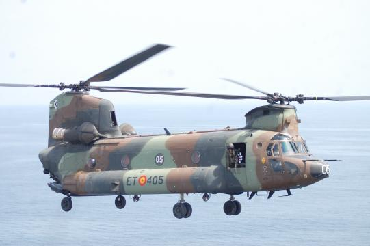 Helicópteros Chinook como este participante en el MILEX han participado en misiones en el exterior
