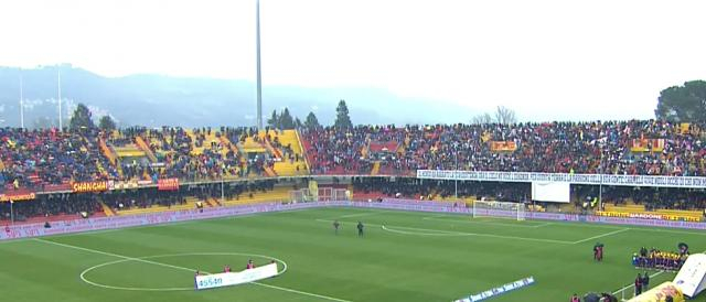 Lo stadio comunale di Benevento