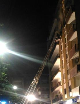 I soccorsi dei Vigili del Fuoco.