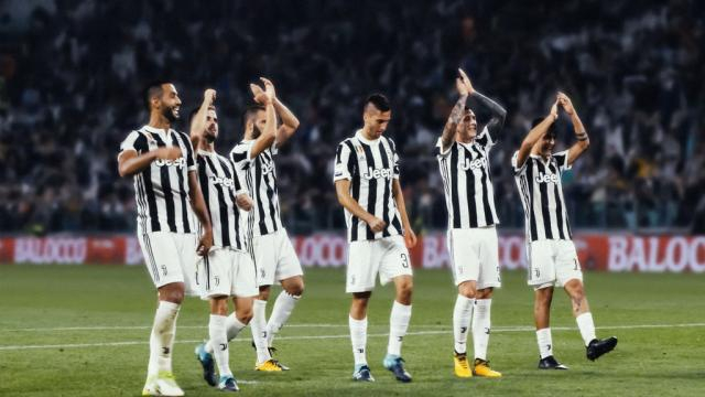 Alcuni giocatori della Juventus.