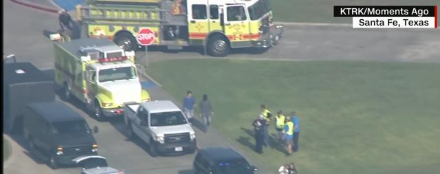 Ten dead and ten injured in Texas school shooting -- image via CNN/YouTube Channel screencap