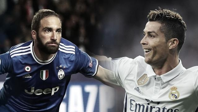 Gonzalo Higuain et Cristiano Ronaldo