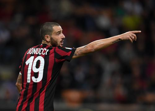 Leonardo Bonucci, difensore centrale del Milan.