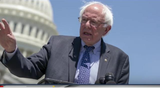 Bernie to announce 2020 Presidential Run. [Image source/The Young Turks YouTube video]