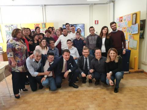 Foto di gruppo con il premier Giuseppe Conte