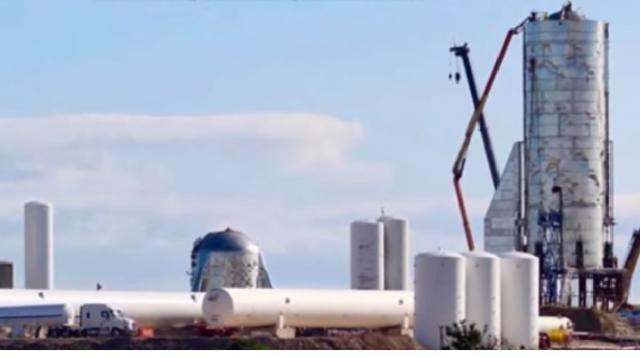 SpaceX about to test Starship MK1. [Image source/mic of orion YouTube video]