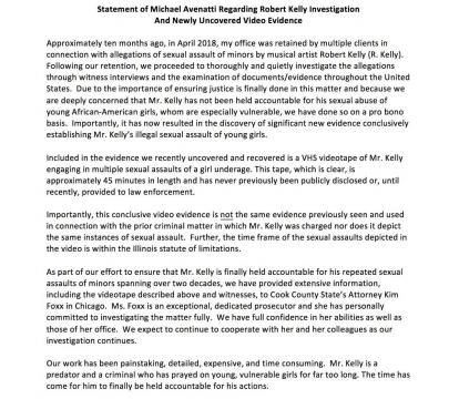 Tweet de l'avocat Michael Avenatti