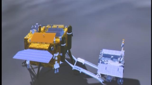 Chang’e-4 Yutu-2 rover starts exploring the Von Karman Crater. [Image source/SciNews YouTube video]
