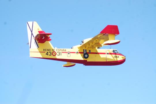 tras cargar en vuelo hacia un incendio