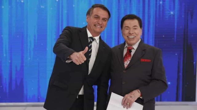 Jair Bolsonaro concedeu entrevista a Silvio Santos em programa televisivo (Crédito: Secom/Palácio do Planalto)