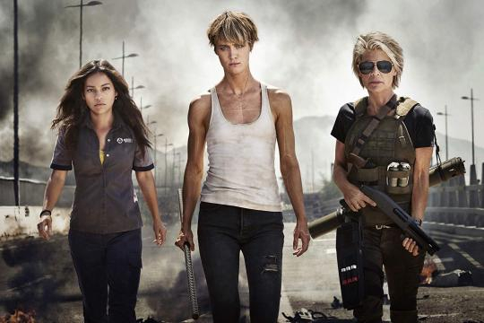 Team Terminator: Natalia Reyes, Mackenzie Davis e Linda Hamilton