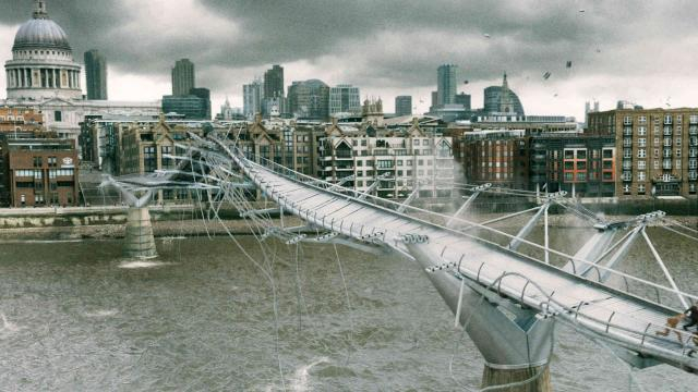 Millenium Bridge destruido por los dementores en Harry Potter