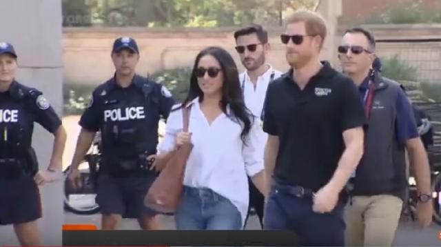 Invictus Games 2017: Prince Harry with Meghan Markle. [Image source/ Forces TV YouTube video]