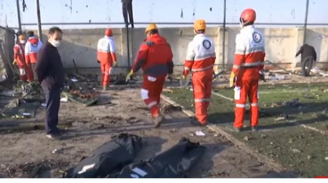 Ukraine Airlines Boeing 737 crash in Iran kills all on board. [Image source/DW News YouTube video]