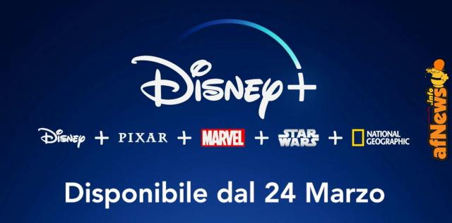 Disney sarà attivo in Italia a partire dal 24 marzo.