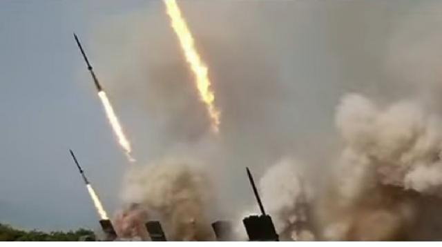 North Korea fires two unidentified projectiles. [Image source/Fox News YouTube video]