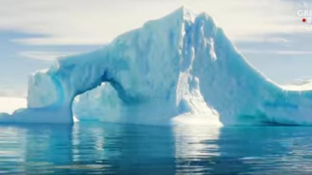 NASA is tracking ice melt of Greenland. [Image source/Great Big Story YouTube video]