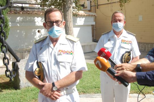 El almirante Martorell, jefe de la flota, expone los problemas que para la Armada ha supuesto el Coronavirus