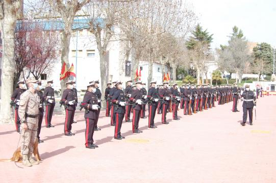 Formación de la AGRUMAD de Madrid en la celebración del aniversario de la Infantería de Marina