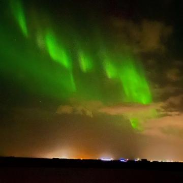 Aurora boreale nei dintorni di Reykjavik